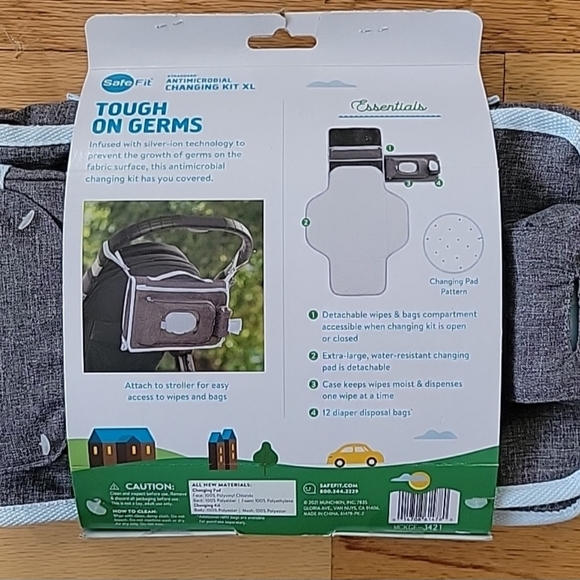 NWT Safe Fit Antimicrobial Changing Kit XL - Picture 2 of 7